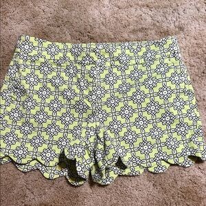 Crown and ivy patterned Green size 8 Shorts